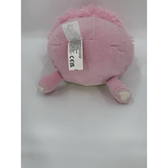Squismallow Brina the Pink Big Foot Yeti Plush Kelly Toy 12" x 10" x 4" EUC - Picture 7 of 14